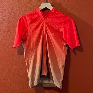 7Mesh Men’s Skyline Jersey Lightweight Red & Brown Ombré Full Zip Cycling Shirt